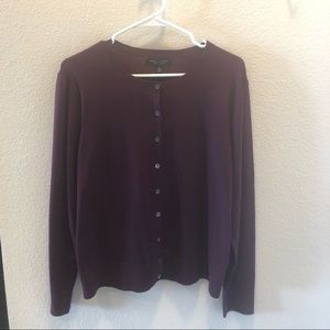 Plum Banana Republic Cardigan with Tags